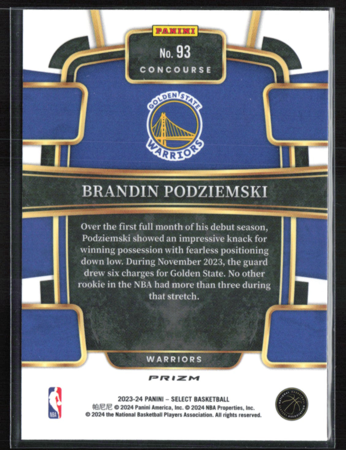 Brandin Podziemski RC SIlver
