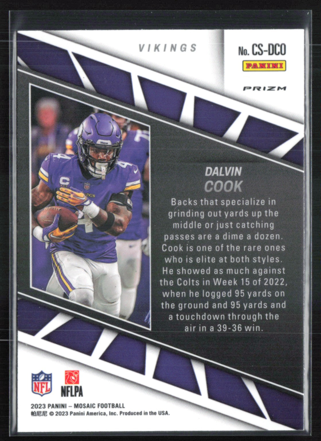 Dalvin Cook Mosaic Prizm