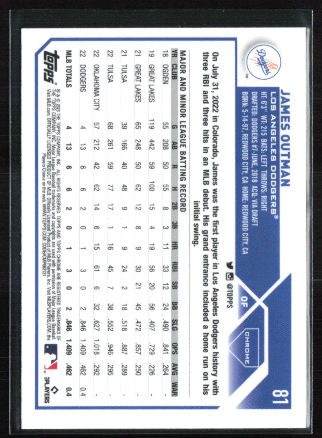 James Outman RC