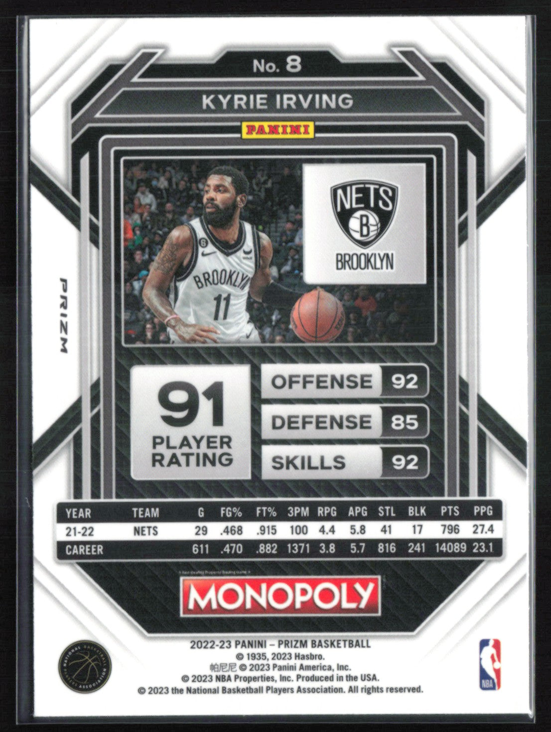 Kyrie Irving Silver Prizm
