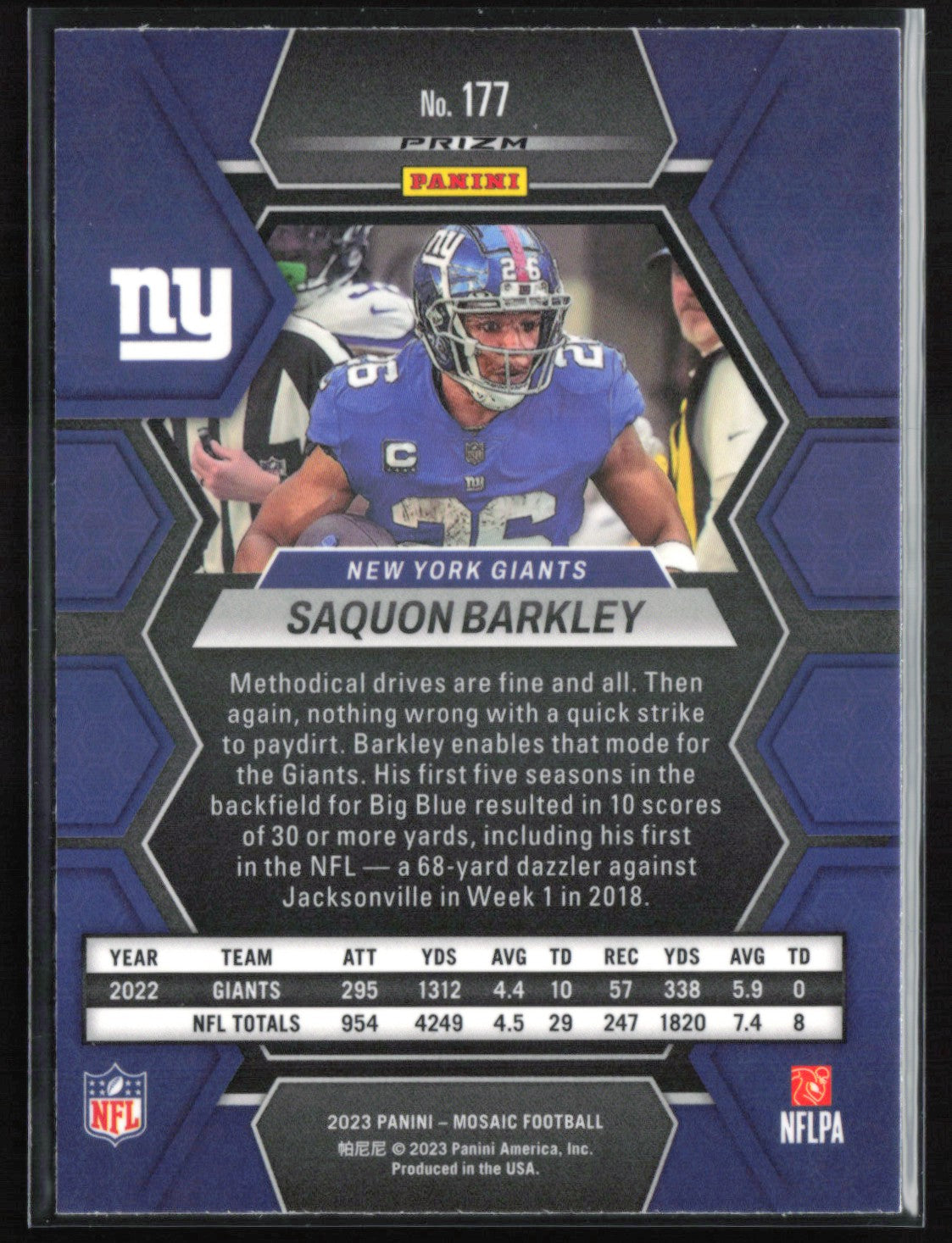 Saquon Barkley Green Mosaic