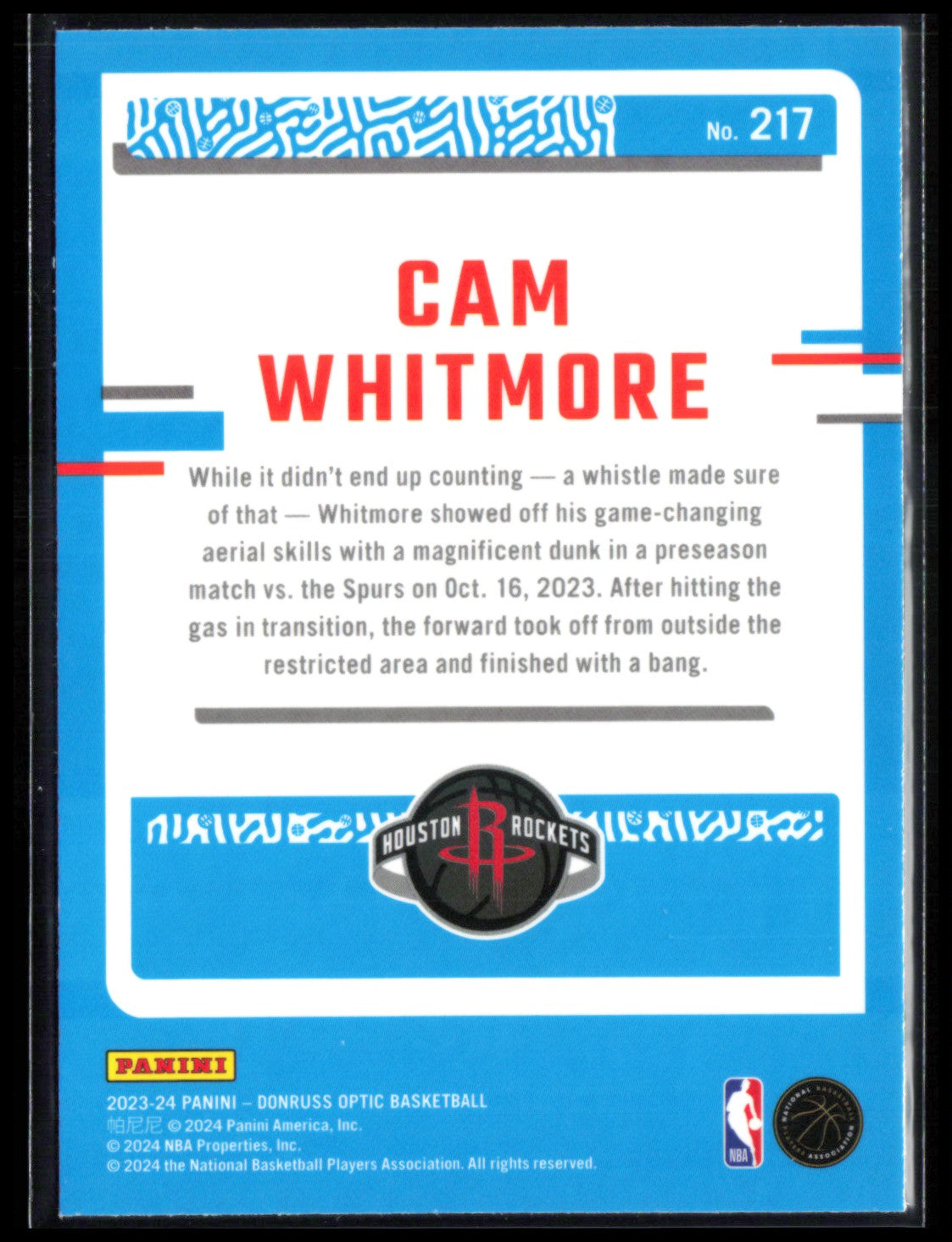 Cam Whitmore RC