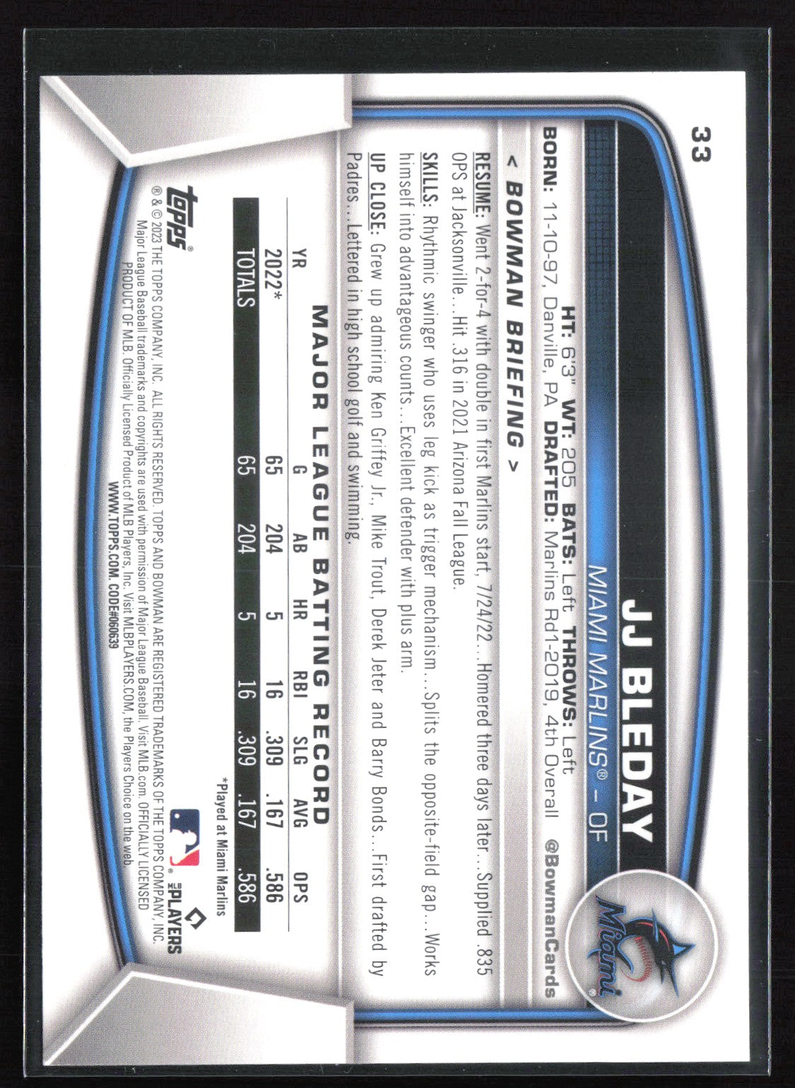JJ Bleday RC