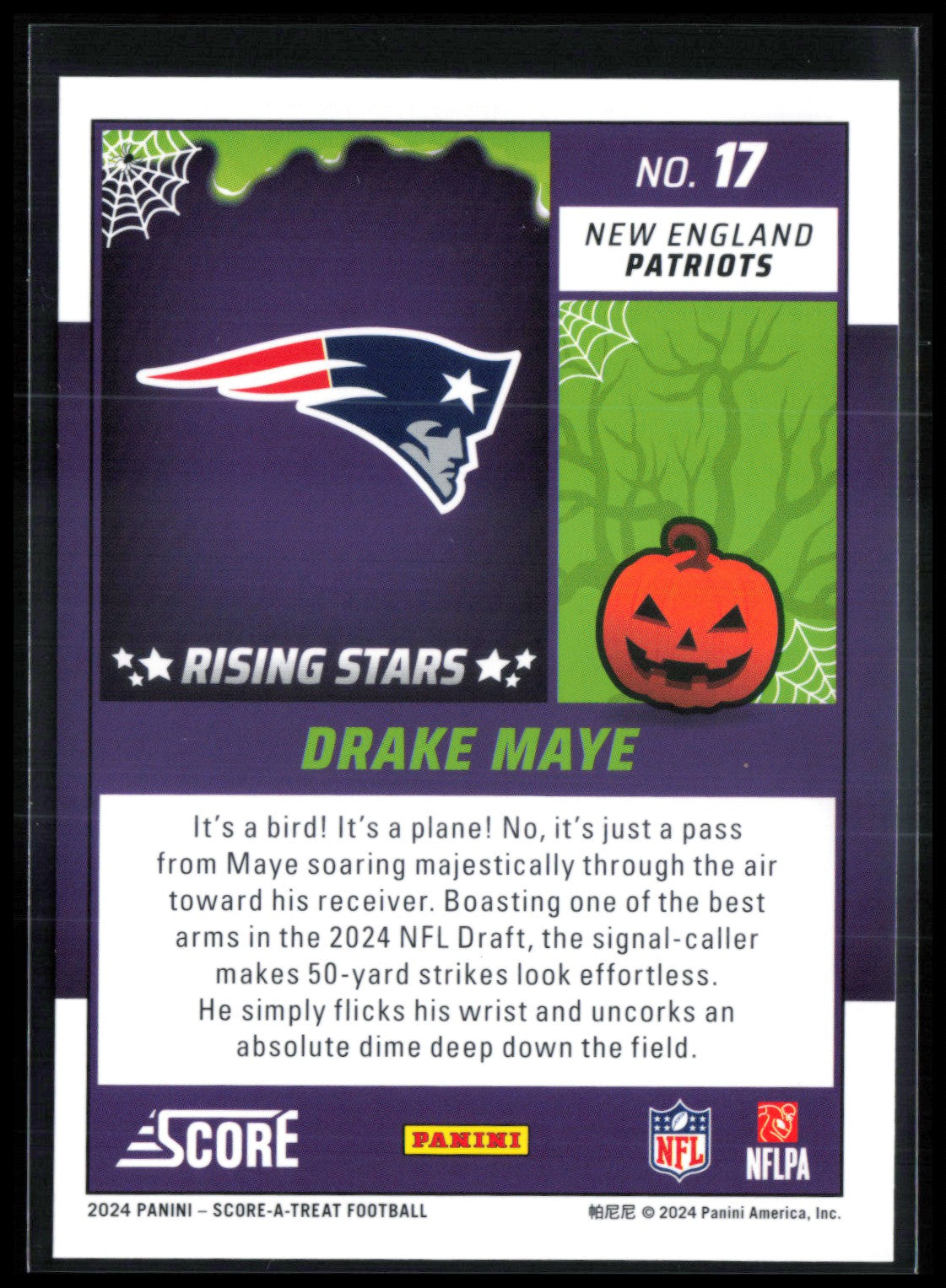 Drake Maye RC Orange Pumpkins