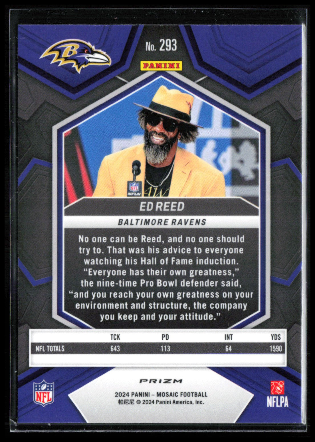Ed Reed Green Mosaic