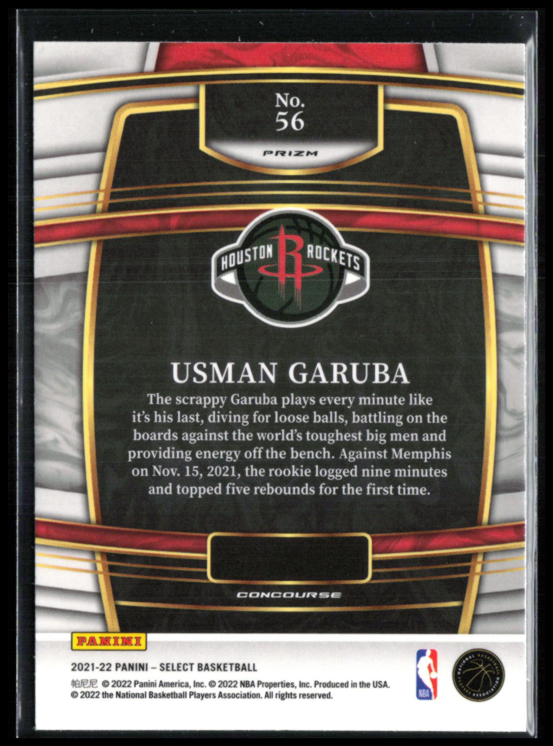 Usman Garuba RC Red Wave