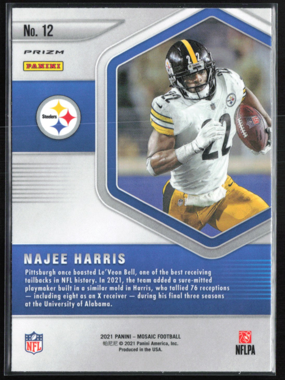 Najee Harris RC Mosaic Prizm