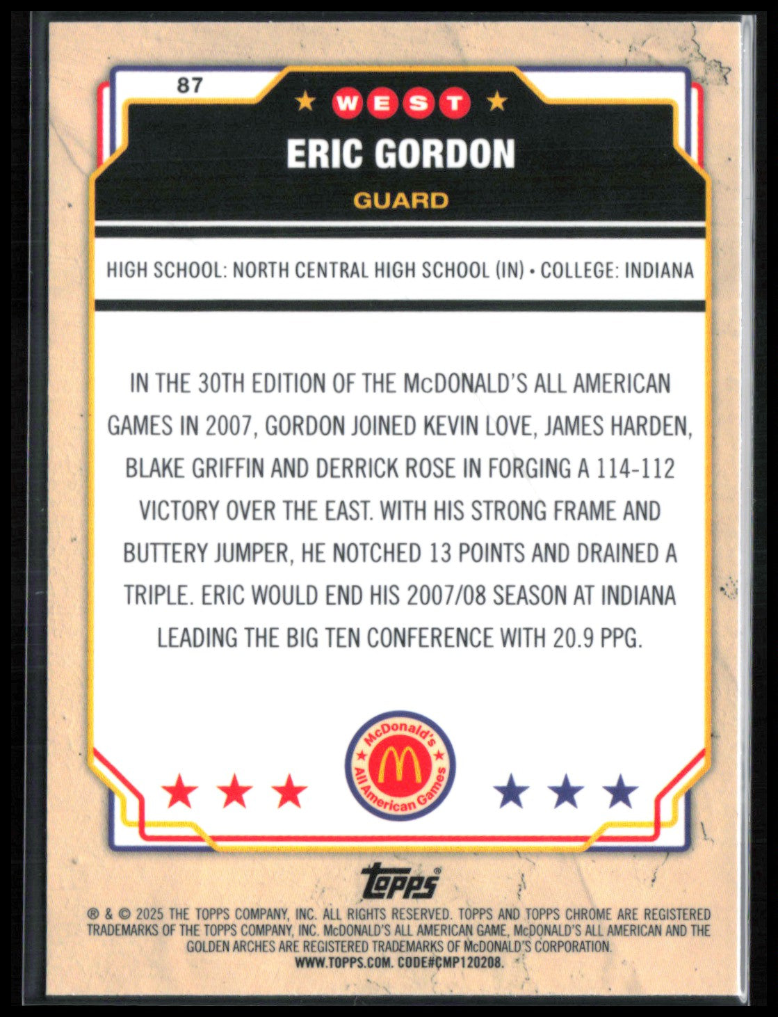 Eric Gordon McDonalds Parallel