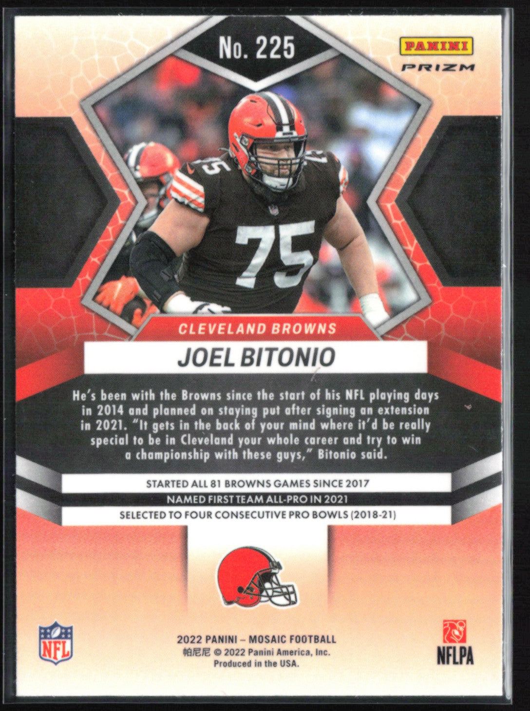 Joel Bitonio Orange