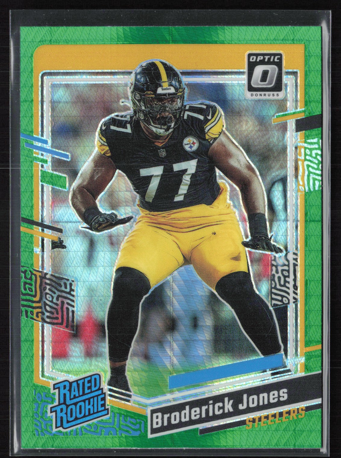 Broderick Jones RC Green Hyper