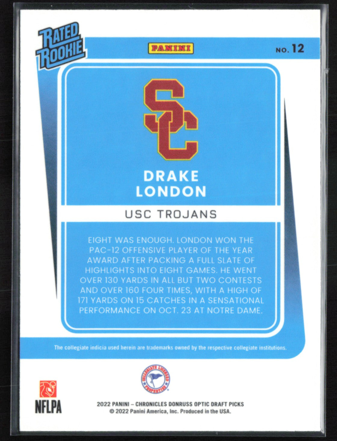 Drake London RC Rated Rookie