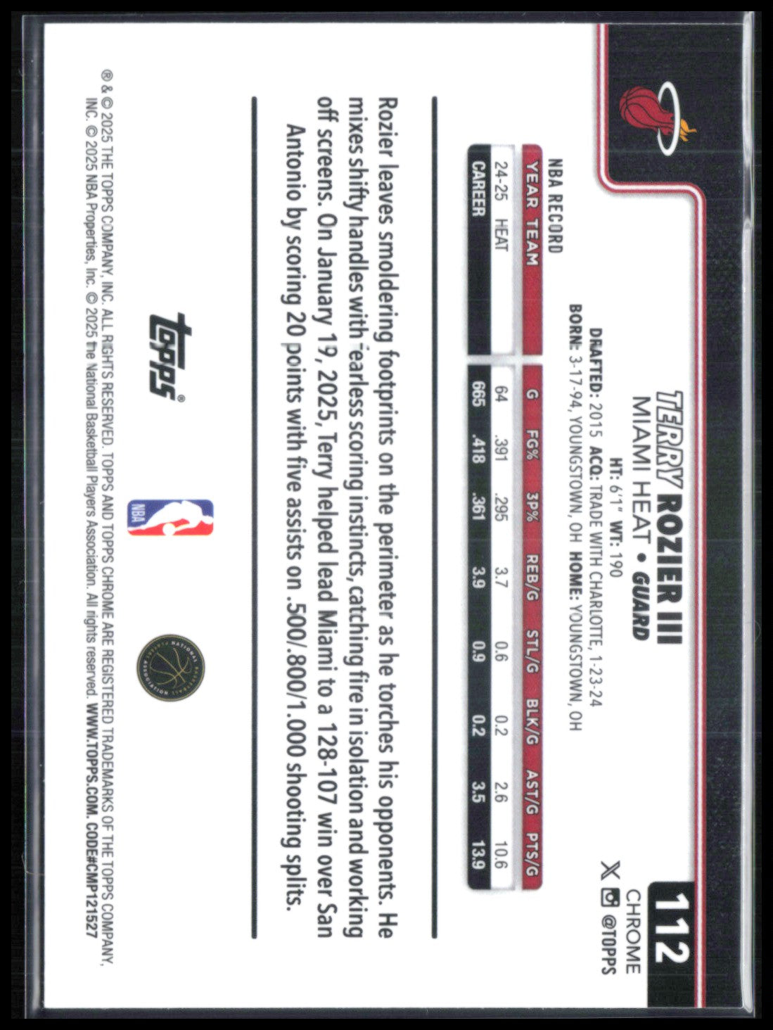 Terry Rozier III Sapphire