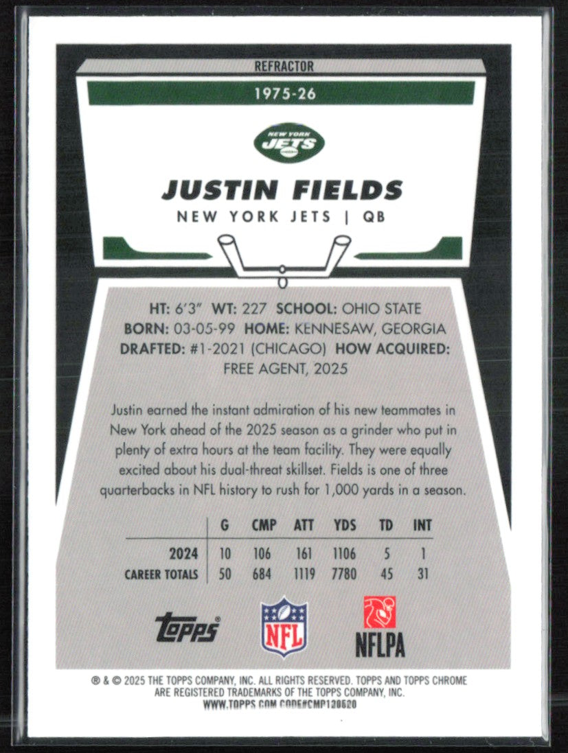 Justin Fields Refractor
