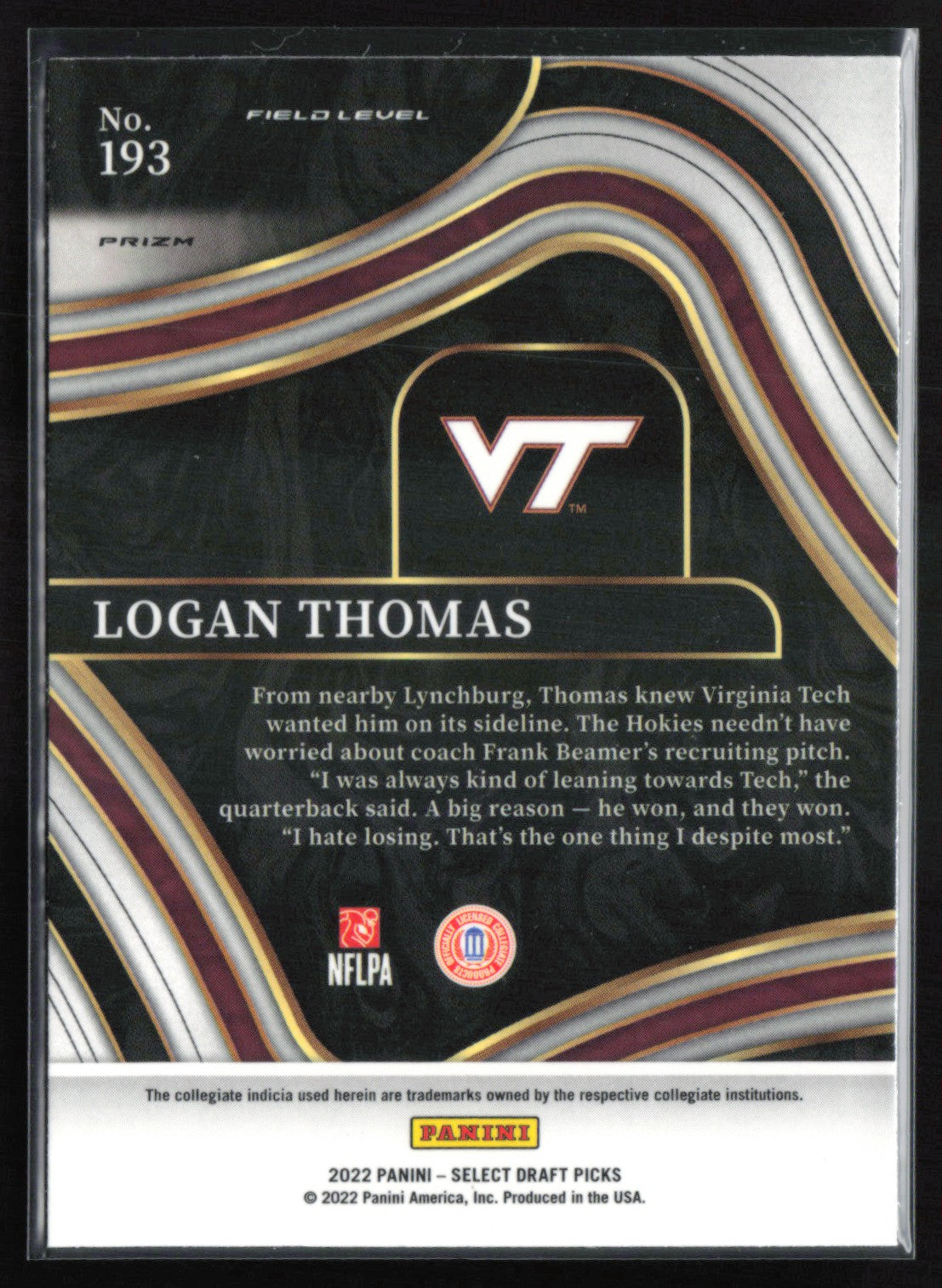 Logan Thomas Red Lazer Field Level