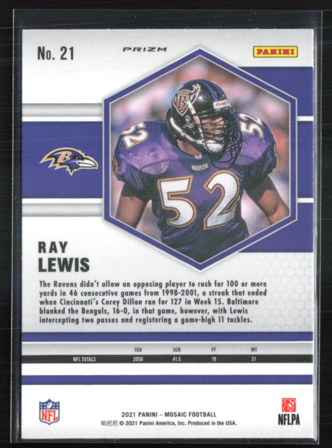 Ray Lewis Mosaic Prizm