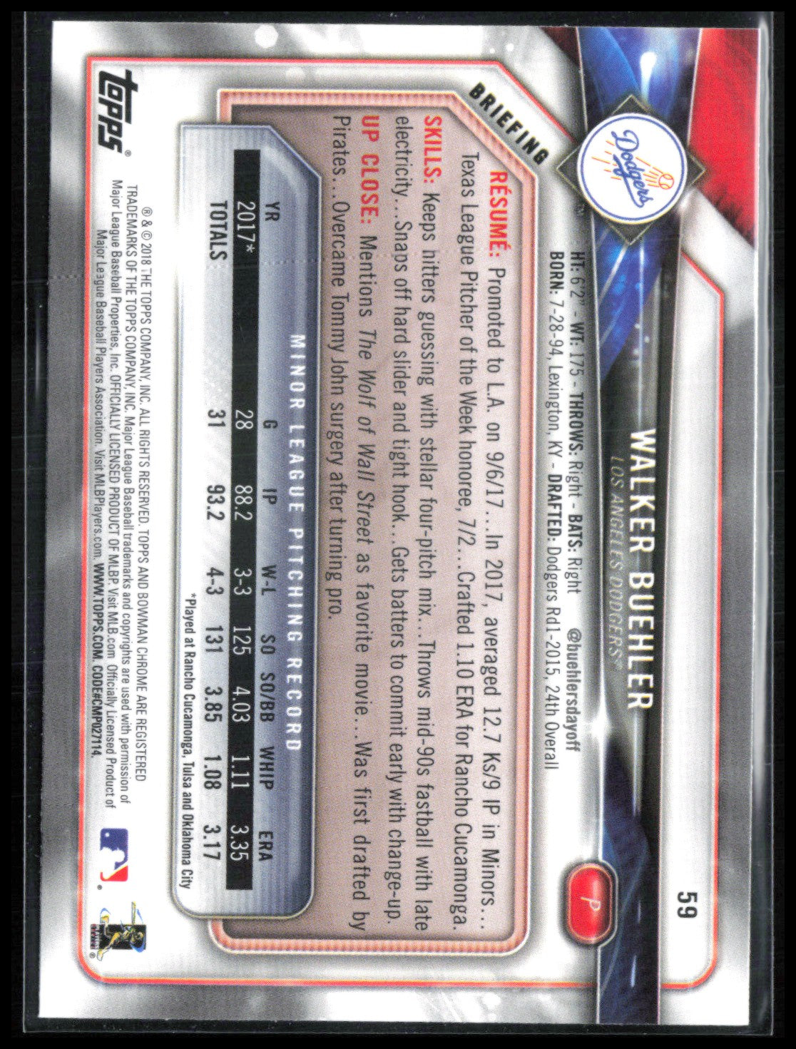 Walker Buehler RC