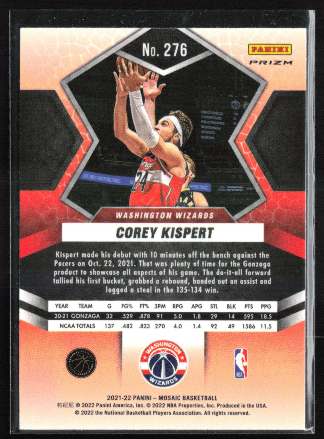 Corey Kispert RC Green
