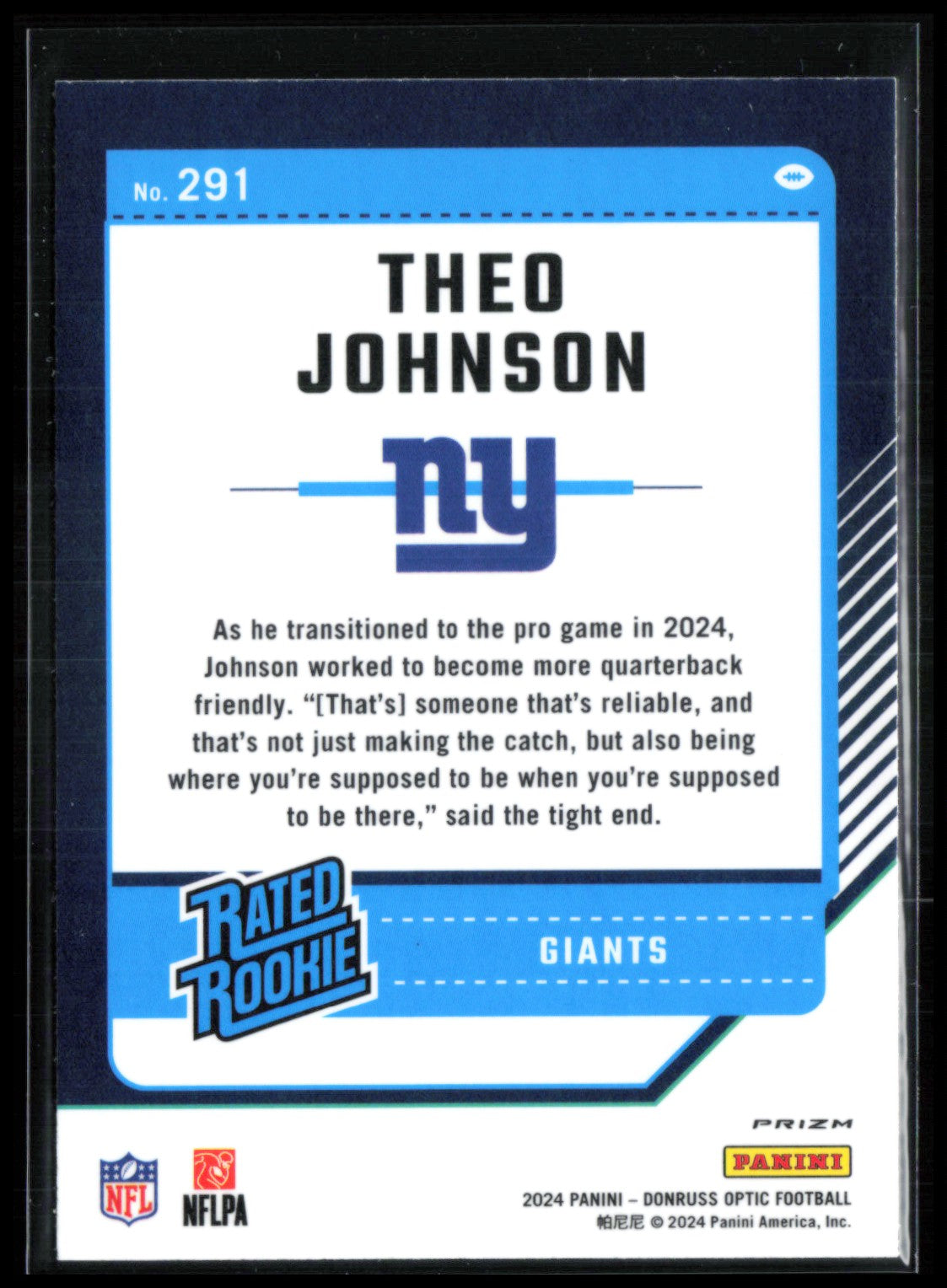 Theo Johnson RC holo