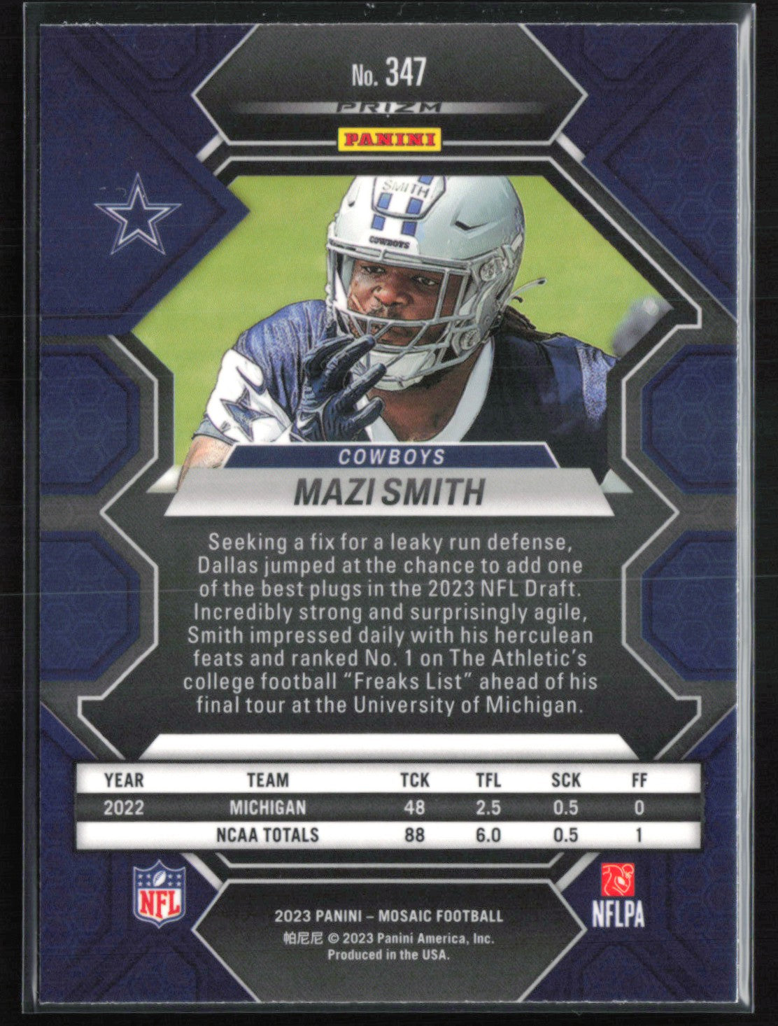 Mazi Smith RC Green Mosaic