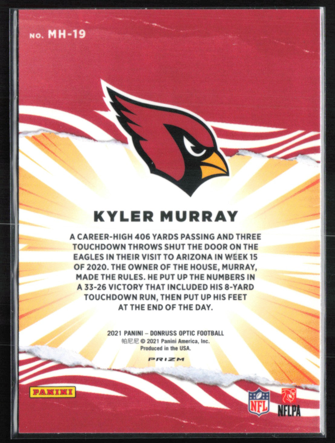 Kyler Murray My House Holo