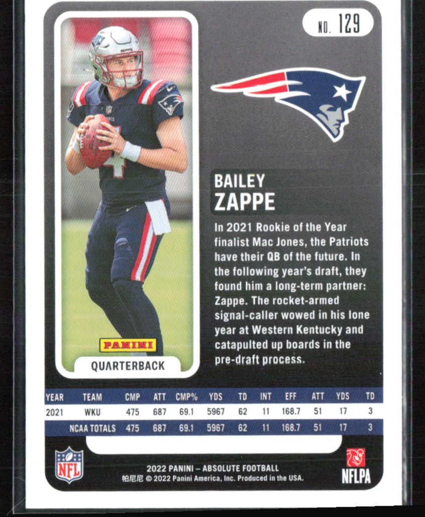 Bailey Zappe RC
