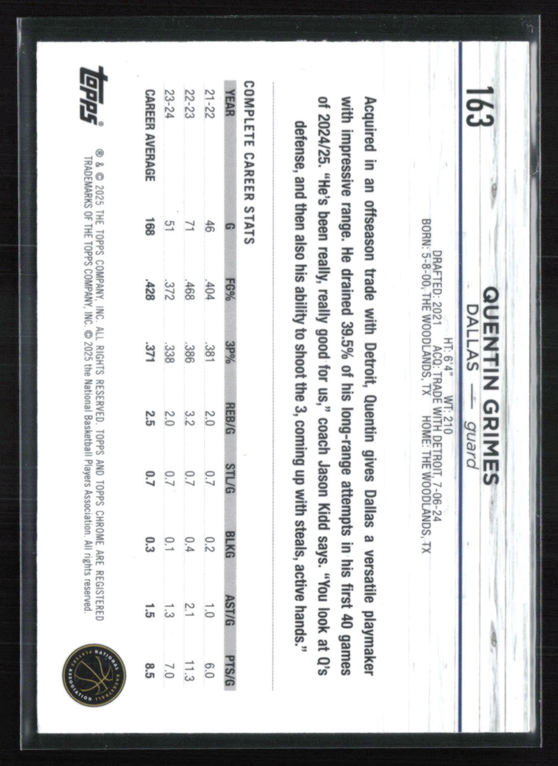 Quentin Grimes RC