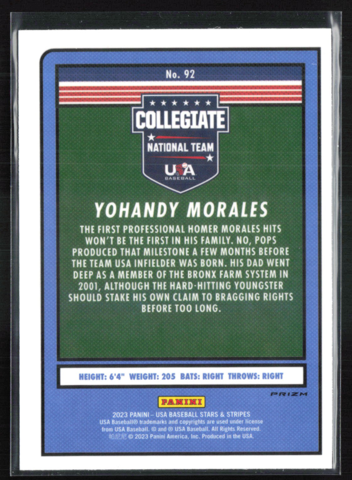 Yohandy Morales Red White Stripe