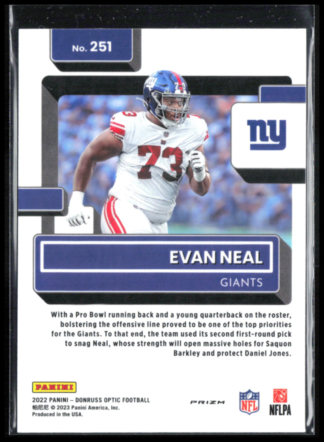 Evan Neal RC Teal Velocity