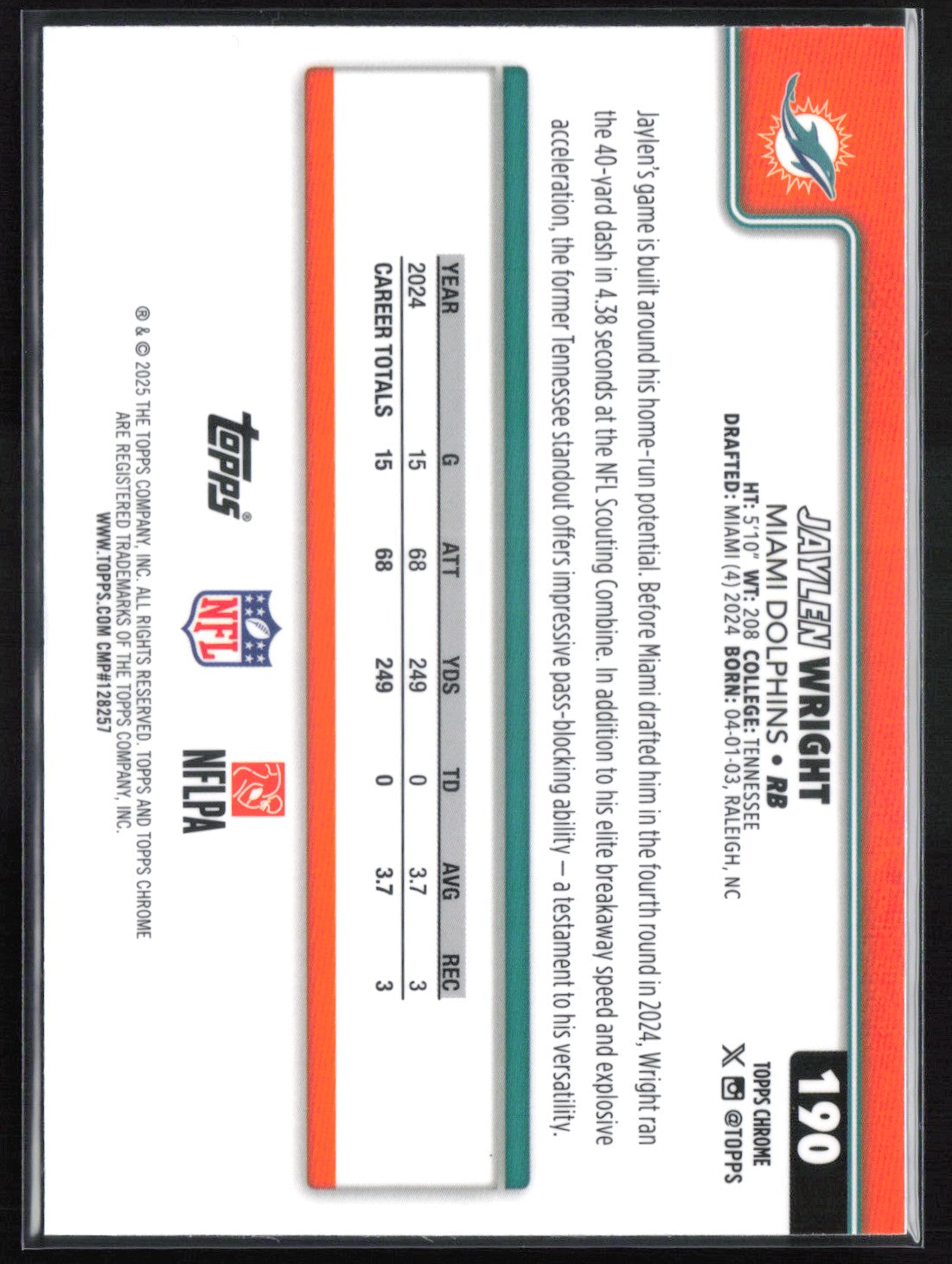 Jaylen Wright Raywave Refractor