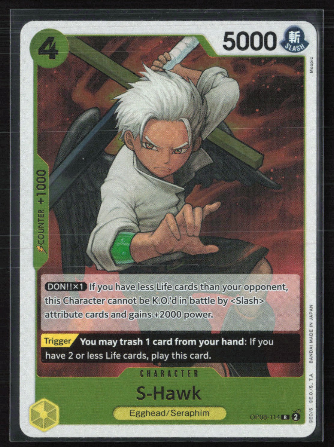 2024 Two Legends OP08-114 S-Hawk Rare (One Piece) – Dollar Box