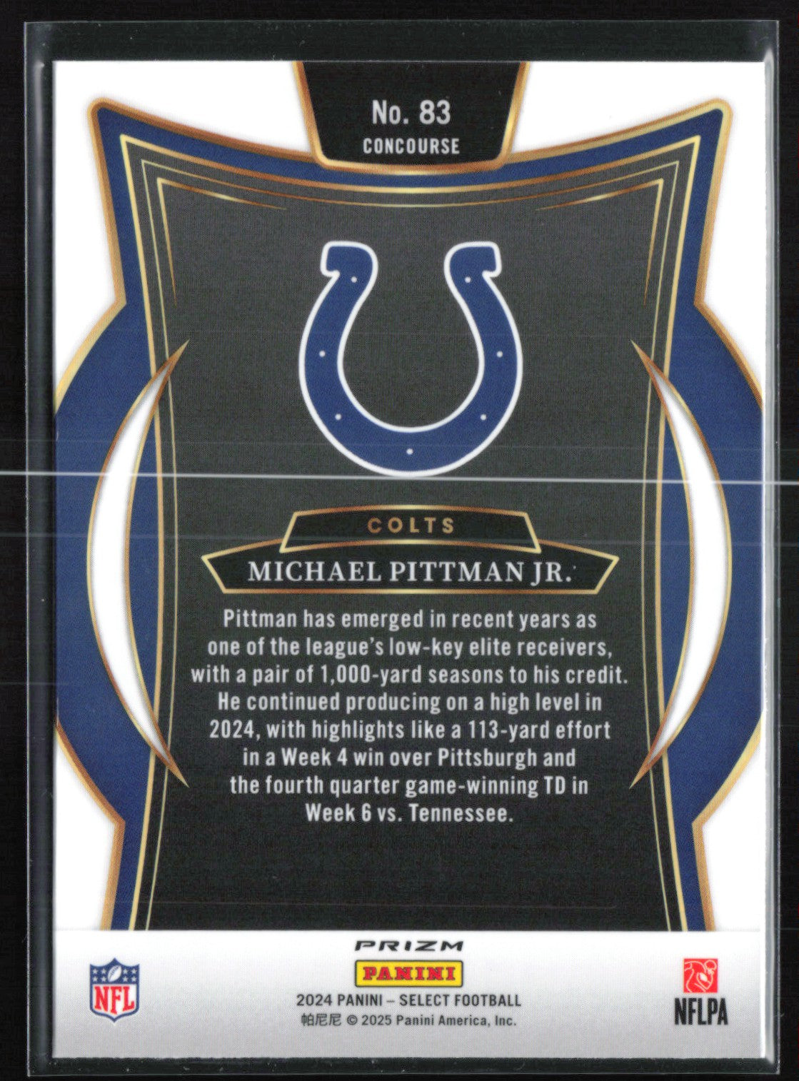 Michael Pittman Jr. Tri-Color Shock