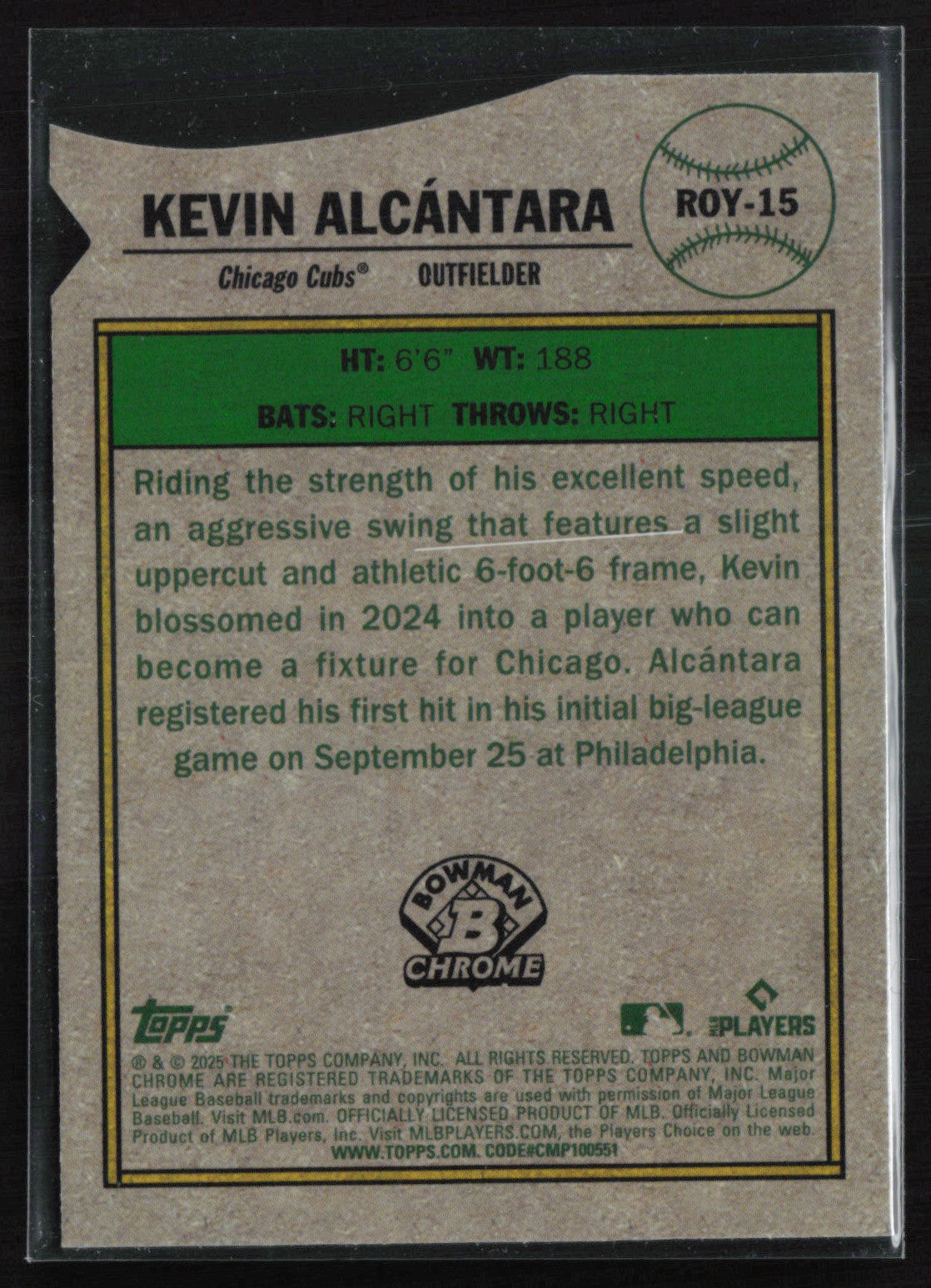 Kevin Alcantara RC Die-Cut