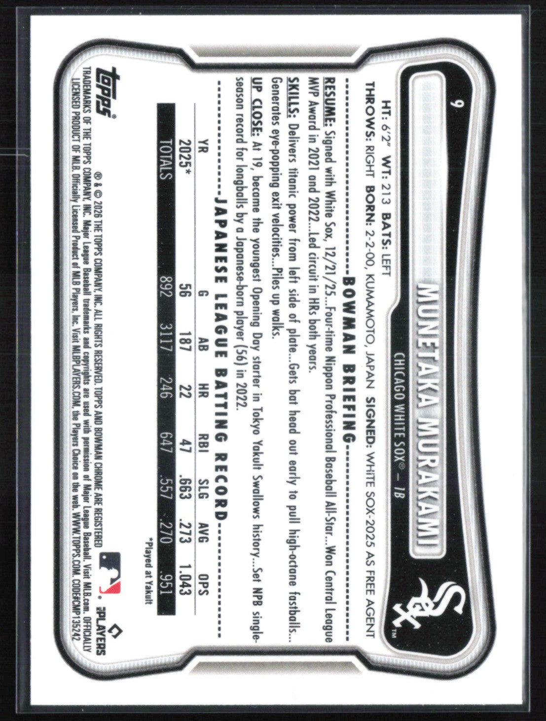 Munetaka Murakami RC