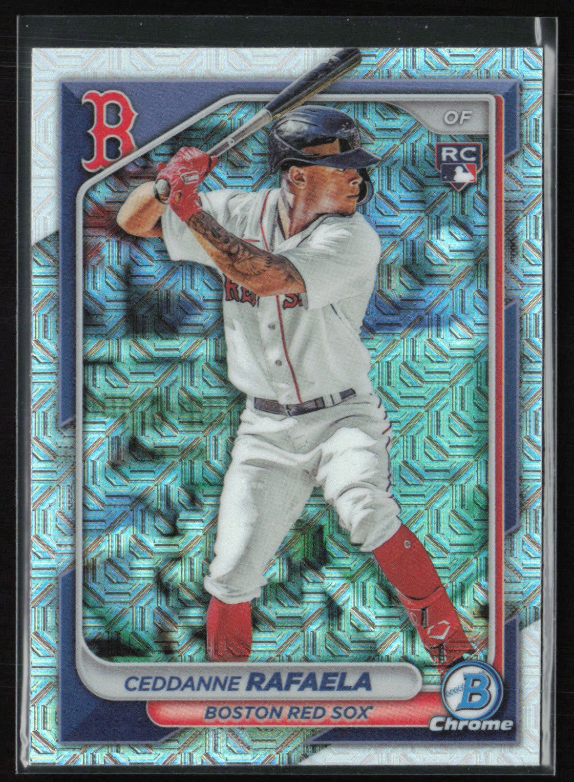 2024 Bowman Chrome Mojo Refractors 84 Ceddanne Rafaela RC Mojo