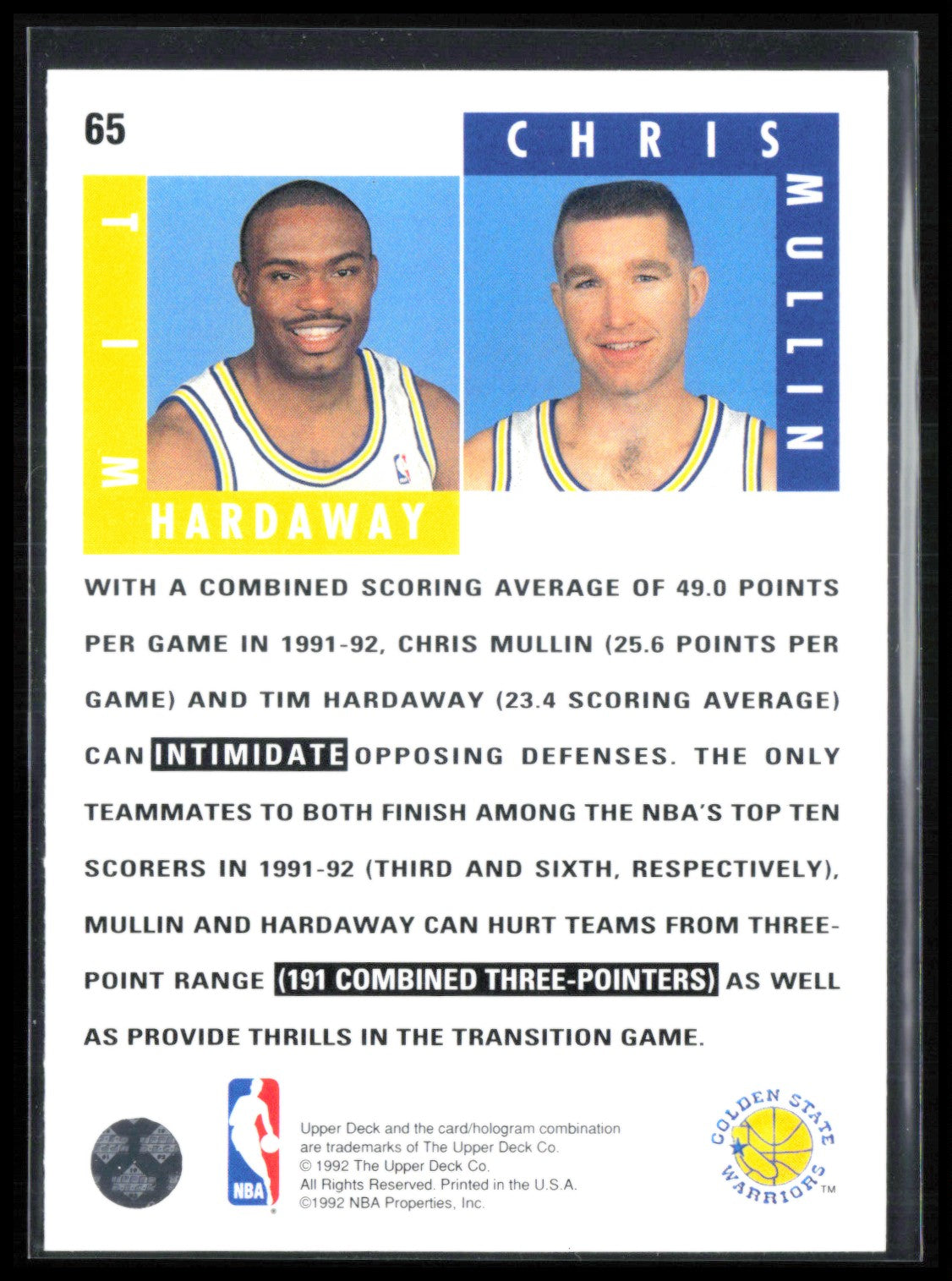 Tim Hardaway/Chris Mullin