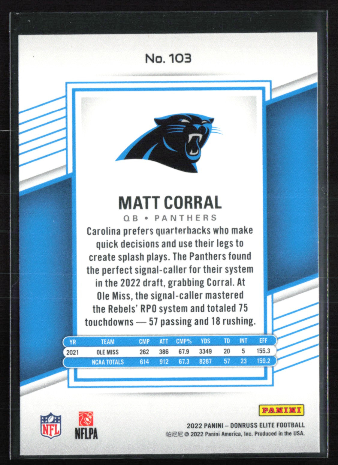Matt Corral RC Pink