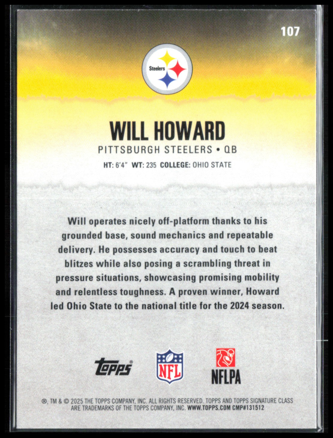 Will Howard RC