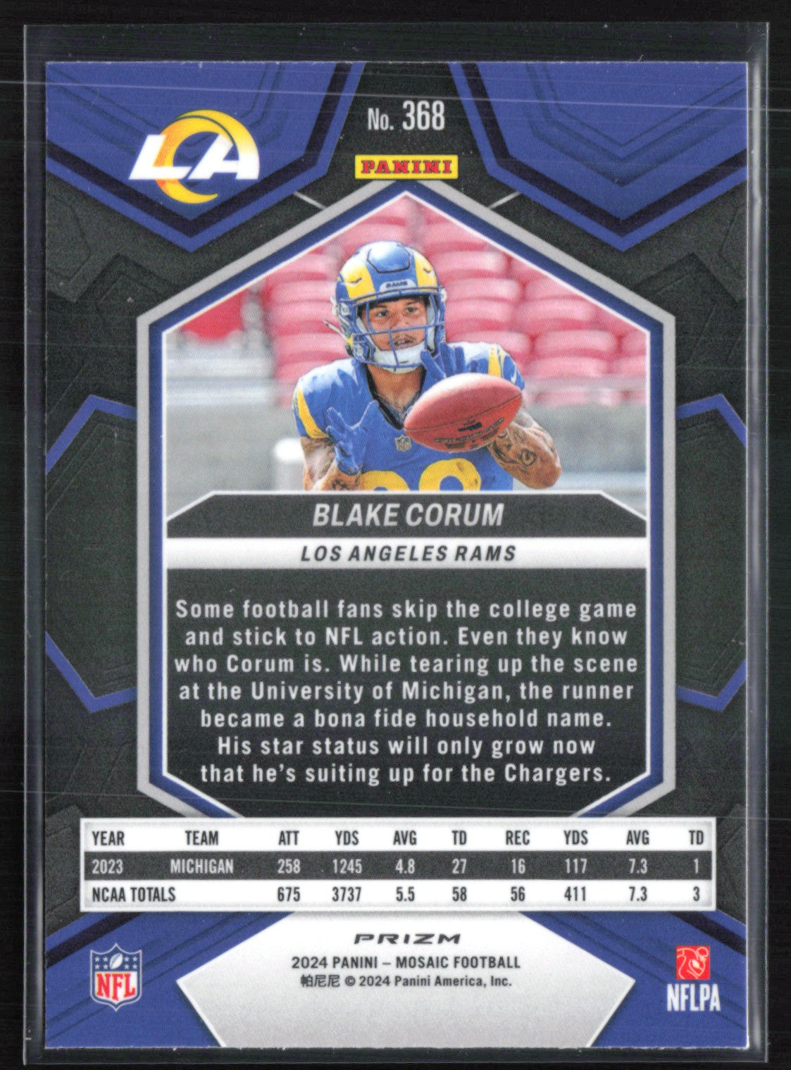Blake Corum RC Blue Reactive