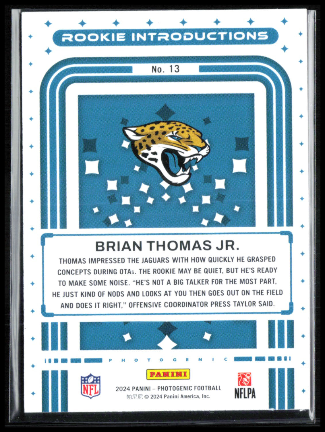 Brian Thomas Jr. RC Rookie Introductions