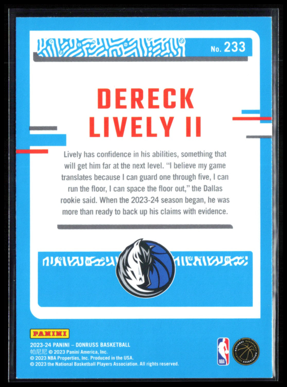 Dereck Lively II RC