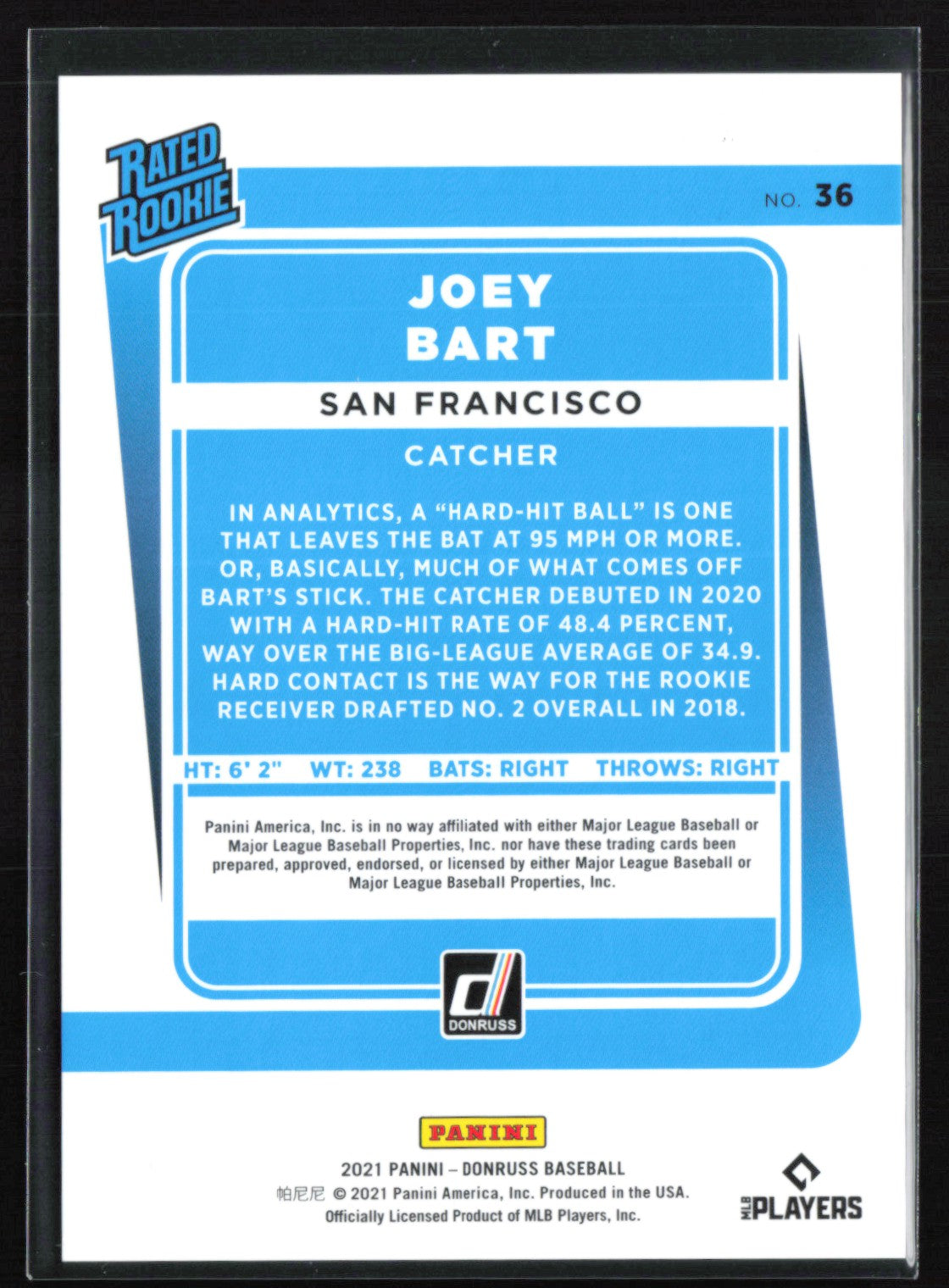 Joey Bart RC Red White /2021