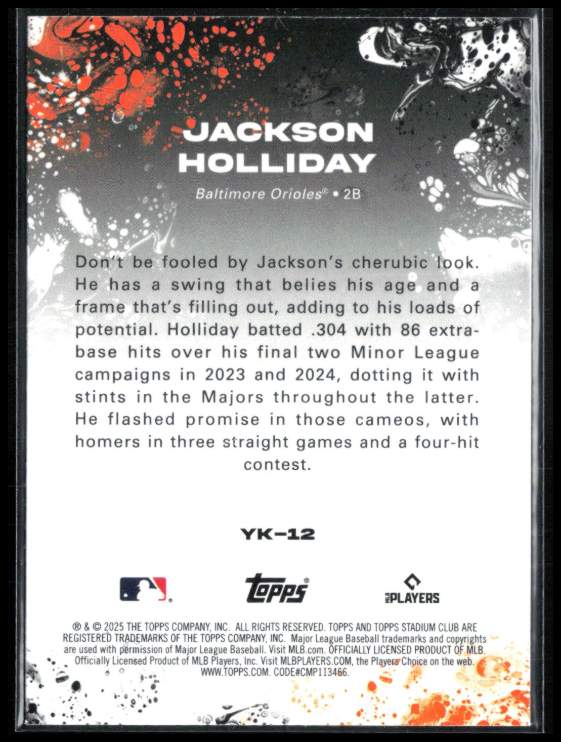 Jackson Holliday Yours for the Taking