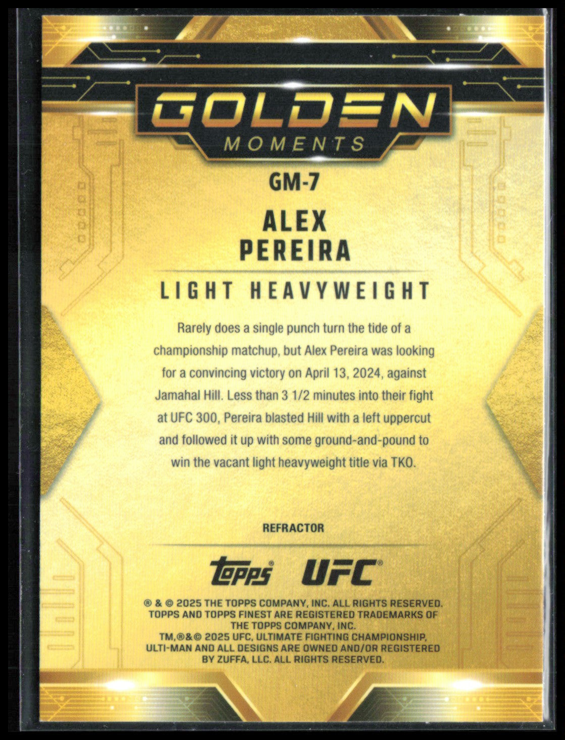 Alex Pereira Golden Moments