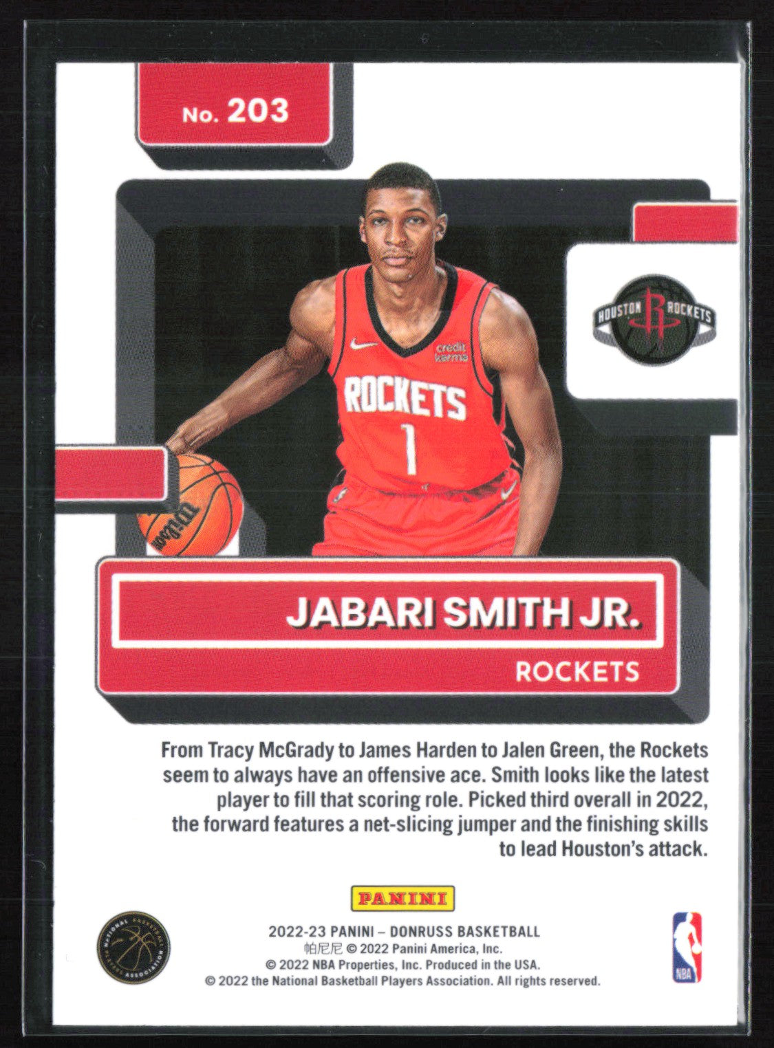 Jabari Smith Jr. RC