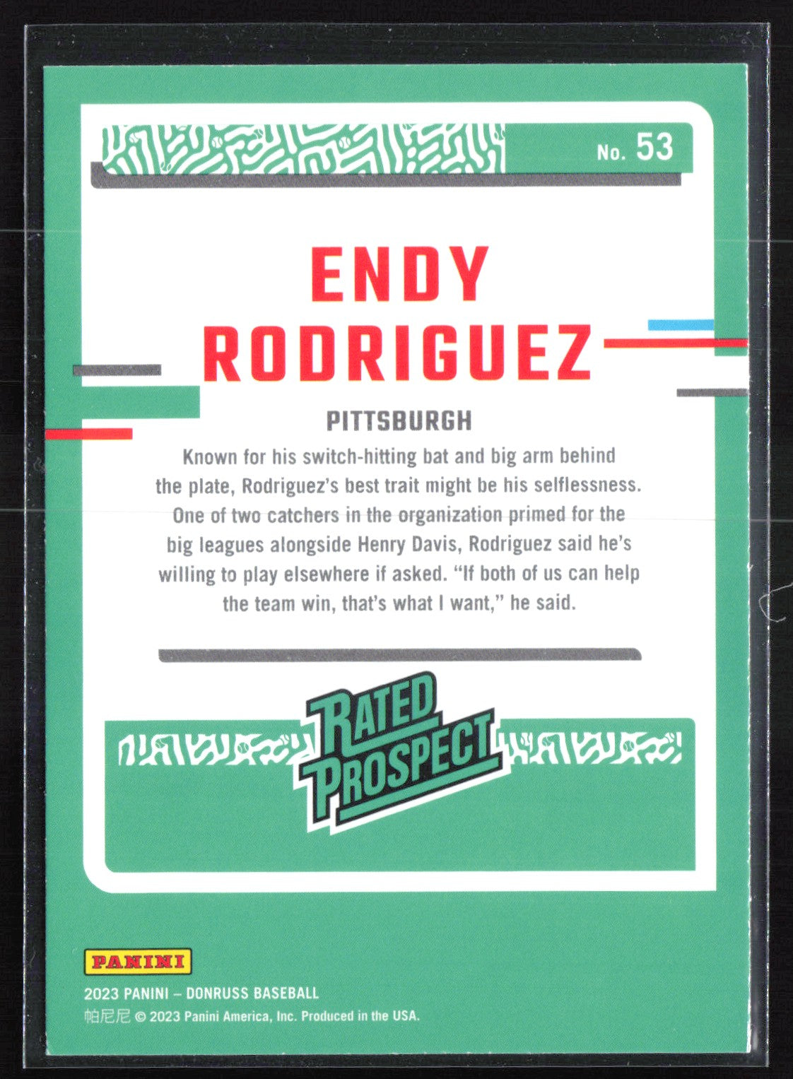 Endy Rodriguez Prospect Blue