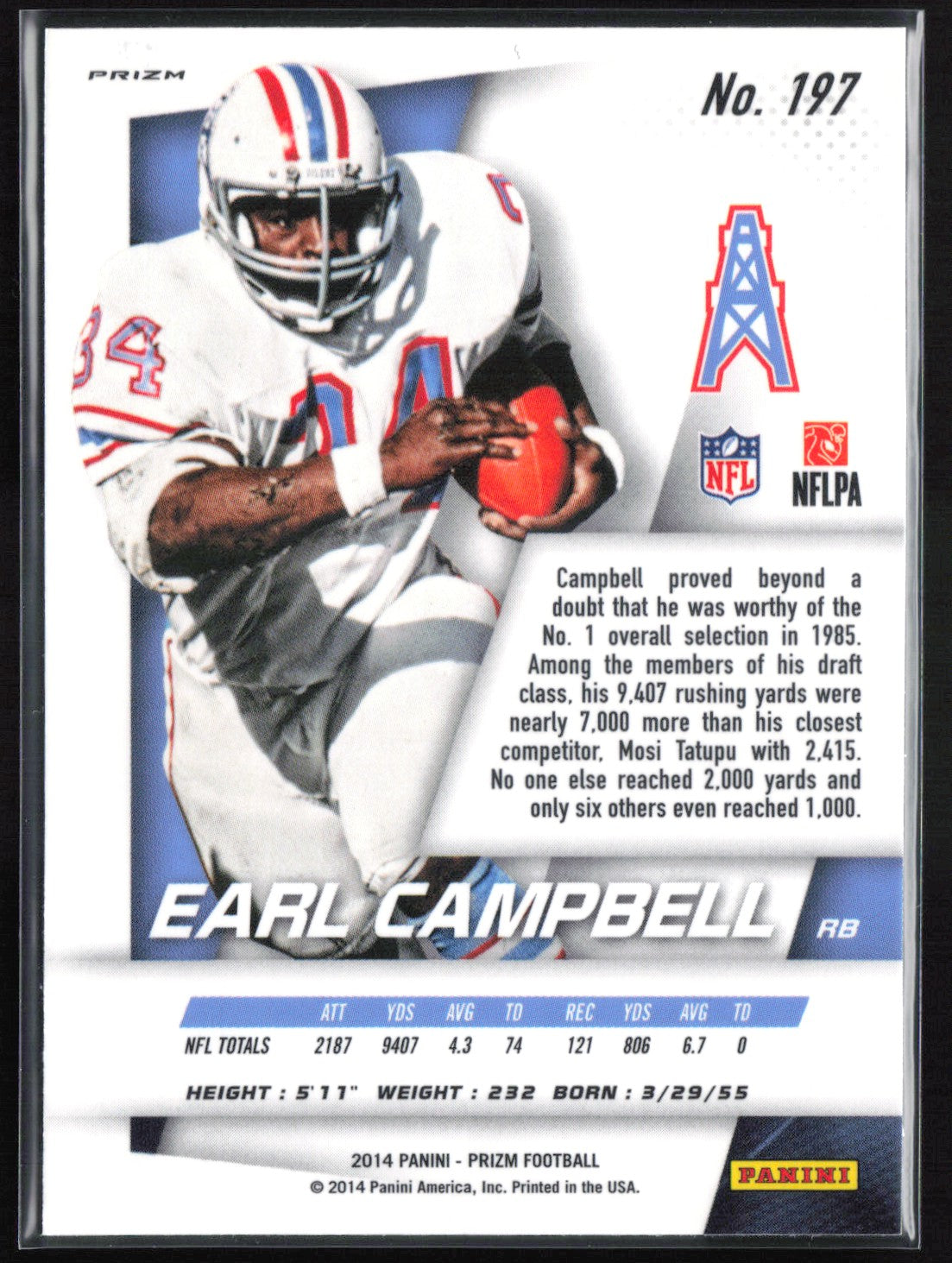 Earl Campbell Green Prizm 2014 Prizm