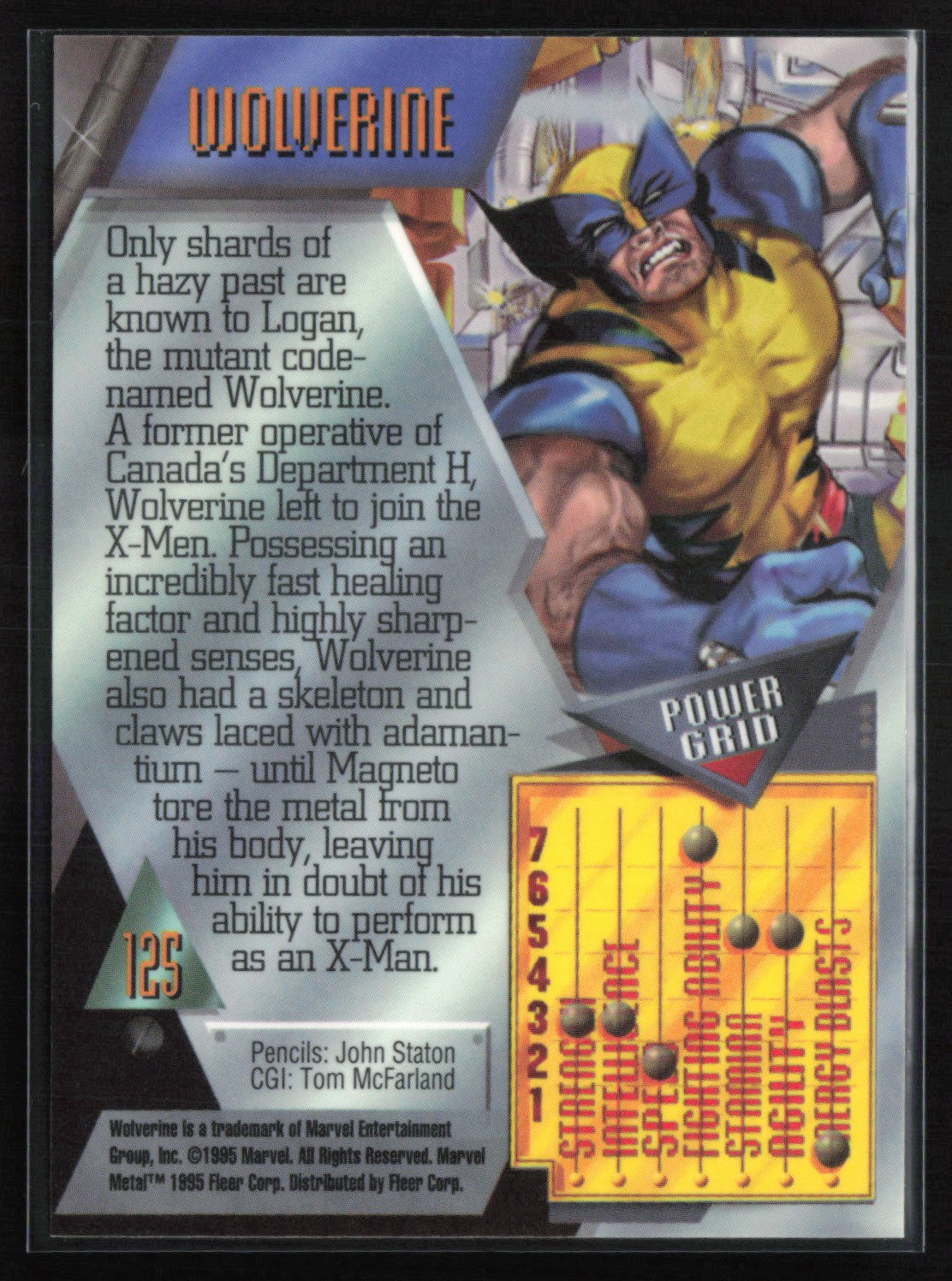 Wolverine 1996 Marvel Metal
