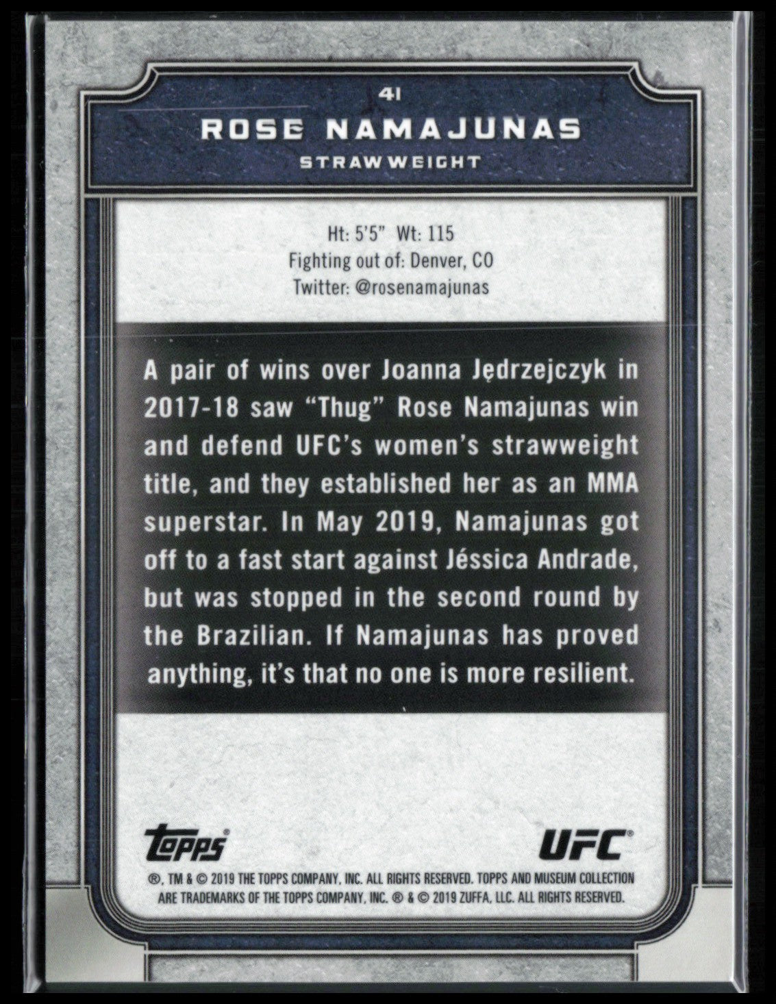 Rose Namajunas /159