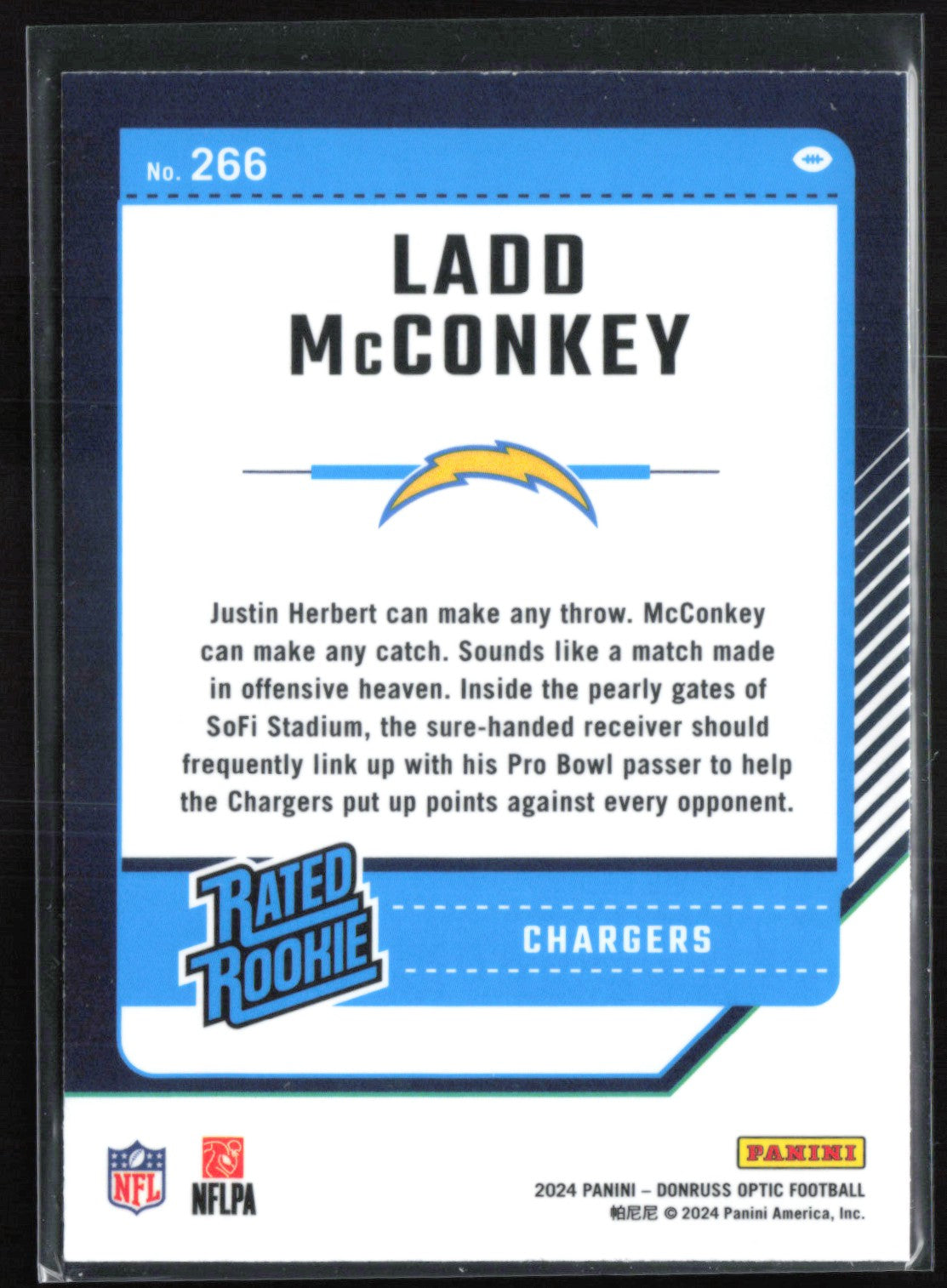 Ladd McConkey RC Optic Rated Rookie