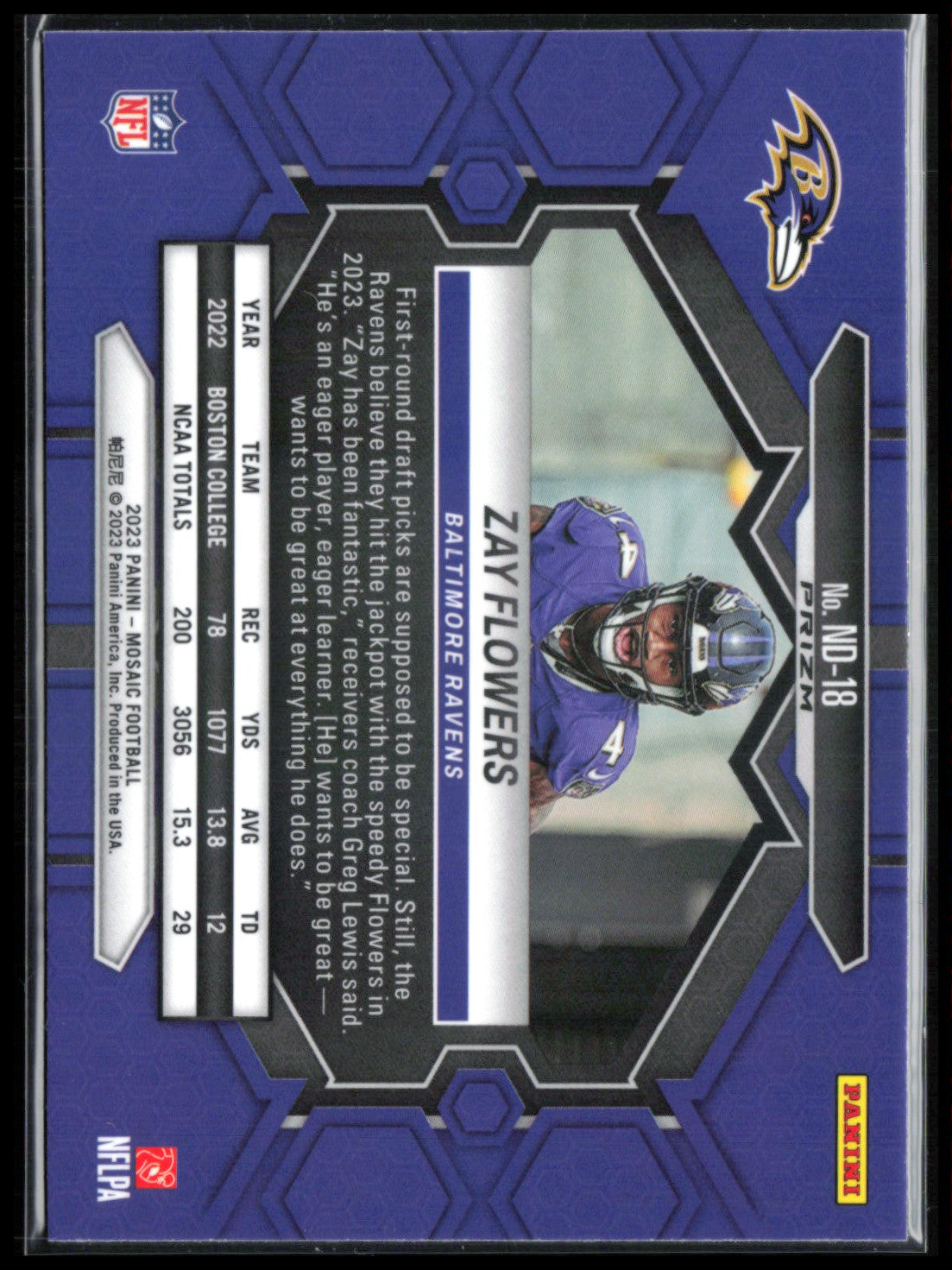 Zay Flowers RC Debut Red Camo